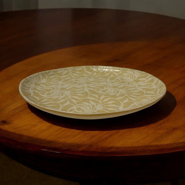 Small Oval  Platter~Laurel ~  Butter