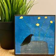 Blue Pot Blackbird