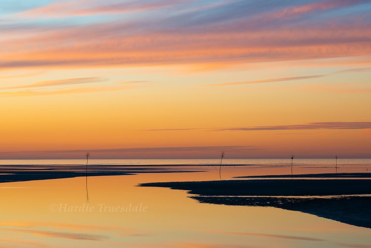 Dusk Rock Harbor Channel