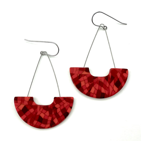 Large Swing Earrings Carnelian