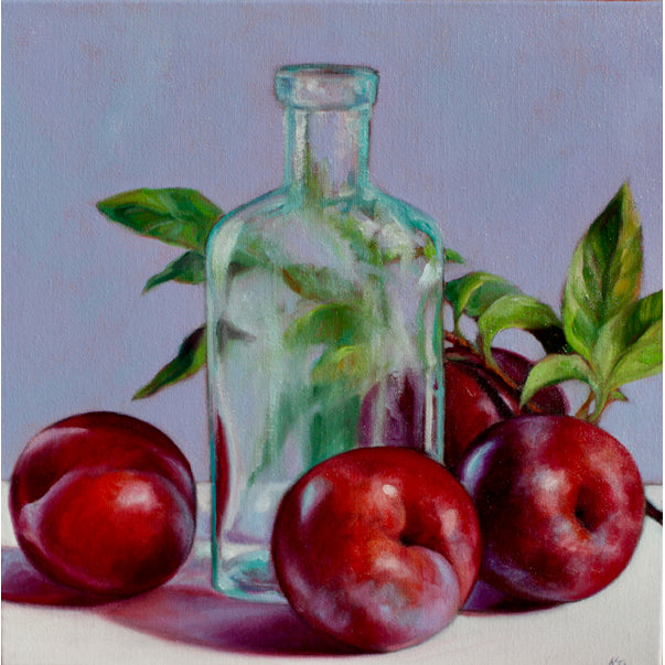 Plums With Bottle