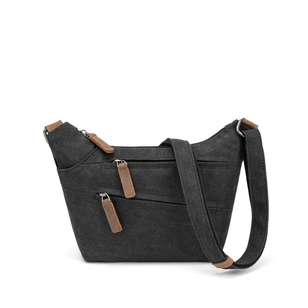 Small Canvas Shoulder Bag Black