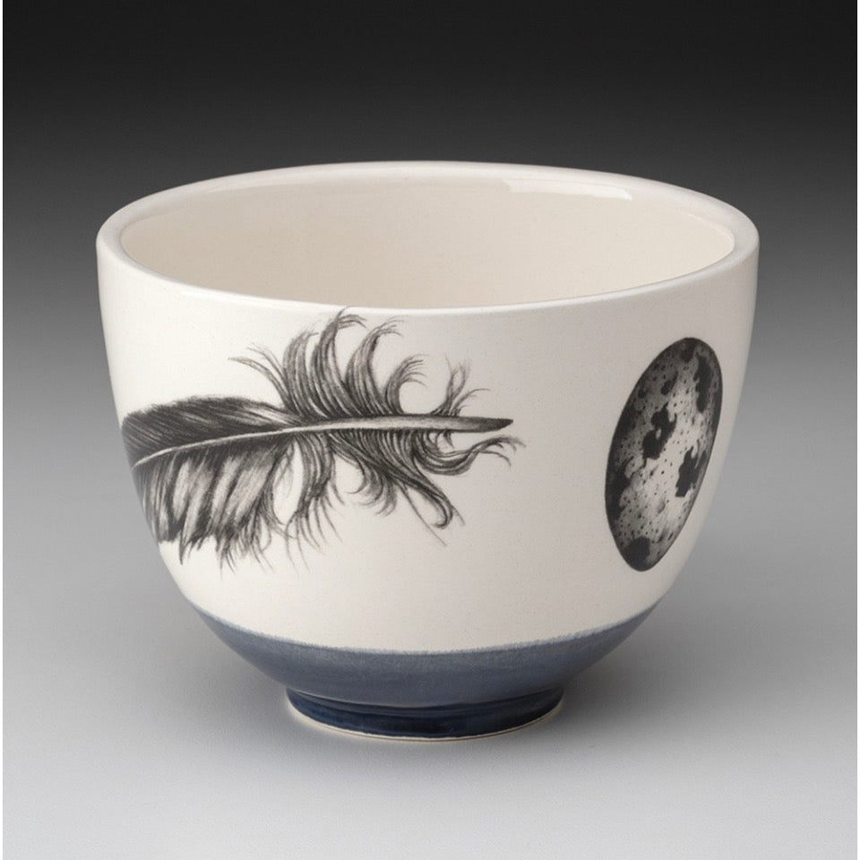 Small Bowl: Quail Feather/Blue