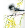 Chickadee with Yellow Flowers #20027