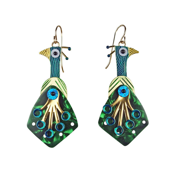 Peacock Earrings