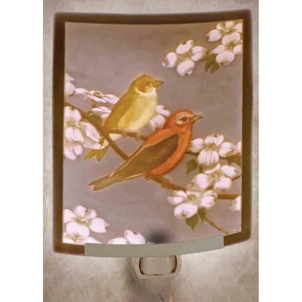 Morning Song Porcelain Lithophane Colored Night Light