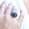 Faceted Labradorite Ring