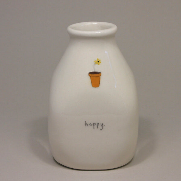 Daisy Vase Happy