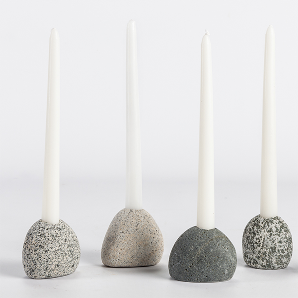 Single Beach Rock candleholder